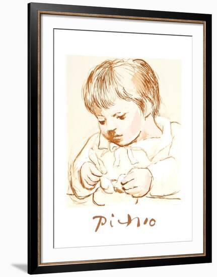 Enfant Deieunant-Pablo Picasso-Framed Collectable Print