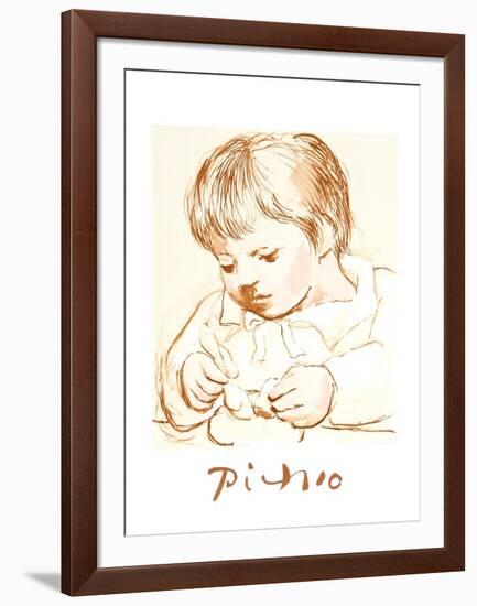 Enfant Deieunant-Pablo Picasso-Framed Collectable Print