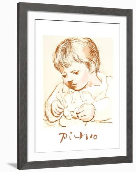 Enfant Deieunant-Pablo Picasso-Framed Collectable Print