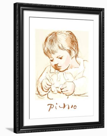 Enfant Deieunant-Pablo Picasso-Framed Collectable Print