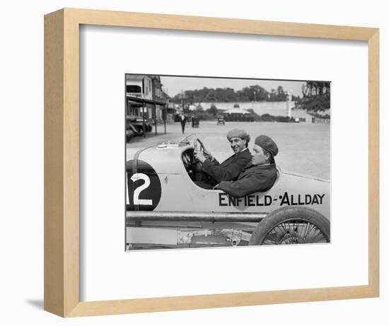Enfield-Allday of Woolf Barnato at the JCC 200 Mile Race, Brooklands, 1922-Bill Brunell-Framed Photographic Print