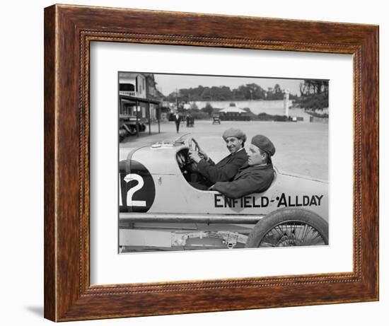 Enfield-Allday of Woolf Barnato at the JCC 200 Mile Race, Brooklands, 1922-Bill Brunell-Framed Photographic Print