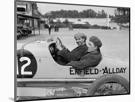 Enfield-Allday of Woolf Barnato at the JCC 200 Mile Race, Brooklands, 1922-Bill Brunell-Mounted Photographic Print