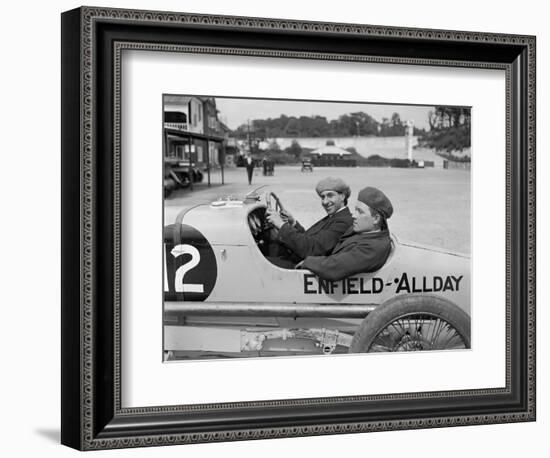 Enfield-Allday of Woolf Barnato at the JCC 200 Mile Race, Brooklands, 1922-Bill Brunell-Framed Photographic Print