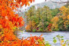 Wadsworth Falls during Autumn-enfig-Framed Photographic Print