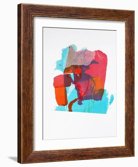 Enfolded, 2020 (Monoprint on Paper)-Angie Kenber-Framed Giclee Print