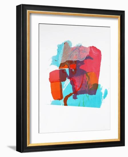 Enfolded, 2020 (Monoprint on Paper)-Angie Kenber-Framed Giclee Print