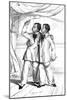 Eng and Chang, Siamese Twins, Playing Shuttlecock-W Day-Mounted Art Print