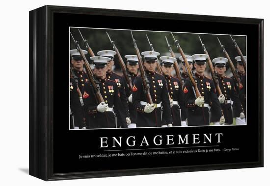 Engagement: Citation Et Affiche D'Inspiration Et Motivation-null-Framed Premier Image Canvas