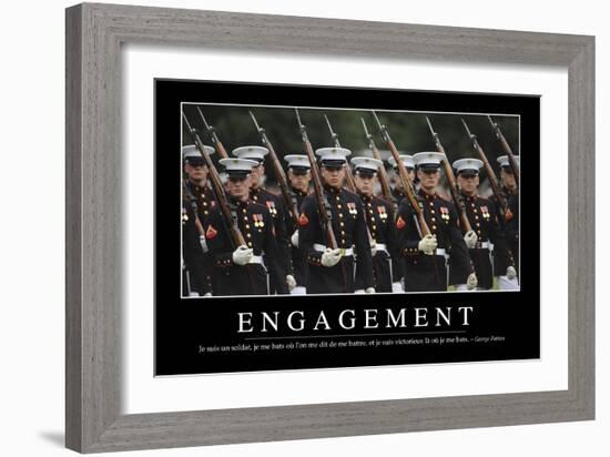 Engagement: Citation Et Affiche D'Inspiration Et Motivation-null-Framed Photographic Print