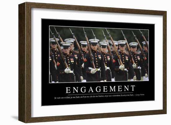 Engagement: Citation Et Affiche D'Inspiration Et Motivation-null-Framed Photographic Print