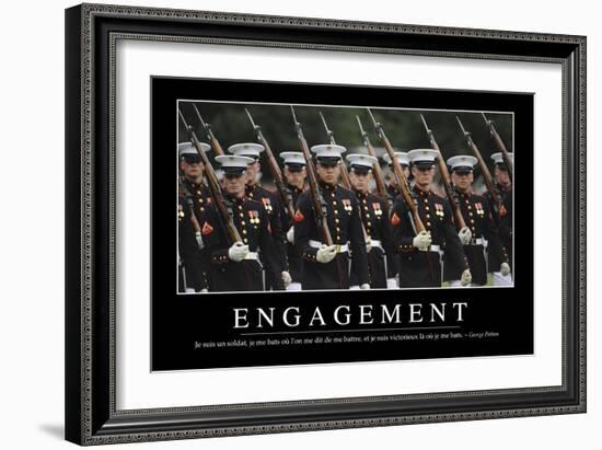 Engagement: Citation Et Affiche D'Inspiration Et Motivation-null-Framed Photographic Print