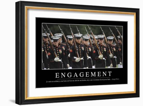 Engagement: Citation Et Affiche D'Inspiration Et Motivation-null-Framed Photographic Print