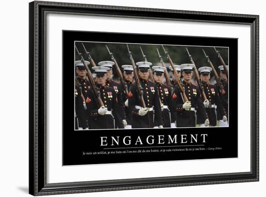 Engagement: Citation Et Affiche D'Inspiration Et Motivation-null-Framed Photographic Print