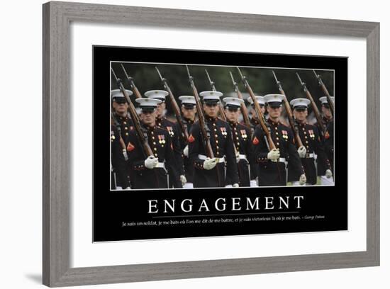 Engagement: Citation Et Affiche D'Inspiration Et Motivation--Framed Photographic Print