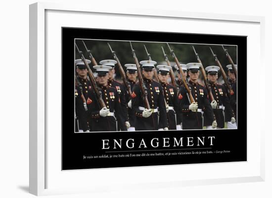 Engagement: Citation Et Affiche D'Inspiration Et Motivation-null-Framed Photographic Print