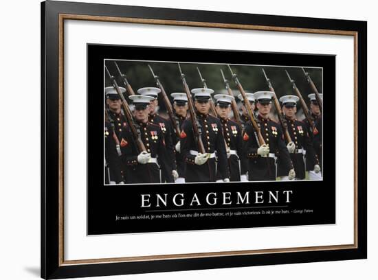 Engagement: Citation Et Affiche D'Inspiration Et Motivation-null-Framed Photographic Print
