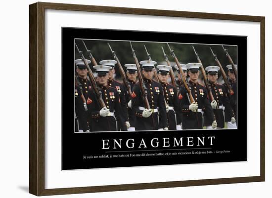 Engagement: Citation Et Affiche D'Inspiration Et Motivation-null-Framed Photographic Print