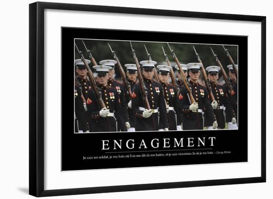 Engagement: Citation Et Affiche D'Inspiration Et Motivation-null-Framed Photographic Print