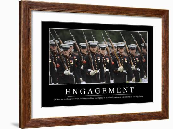 Engagement: Citation Et Affiche D'Inspiration Et Motivation-null-Framed Photographic Print