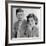 Engagement Portrait of John Kennedy and Jacqueline Bouvier-null-Framed Photo