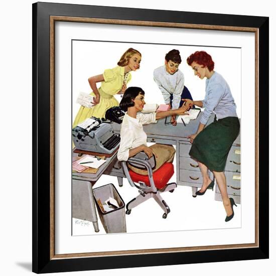 "Engagement Ring", February 22, 1958-Kurt Ard-Framed Giclee Print