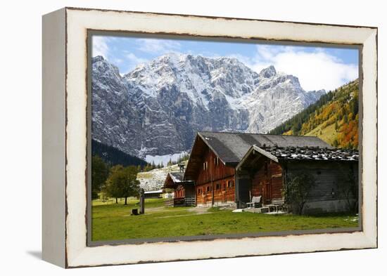 Engalmen, Autumn, Karwendel, Hinterri§, Austria-Alfons Rumberger-Framed Premier Image Canvas