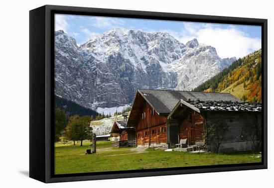 Engalmen, Autumn, Karwendel, Hinterri§, Austria-Alfons Rumberger-Framed Premier Image Canvas