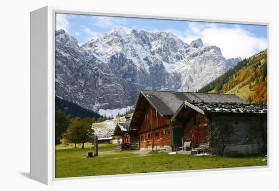 Engalmen, Autumn, Karwendel, Hinterri§, Austria-Alfons Rumberger-Framed Premier Image Canvas