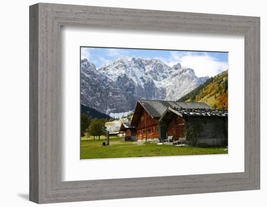 Engalmen, Autumn, Karwendel, Hinterri§, Austria-Alfons Rumberger-Framed Photographic Print