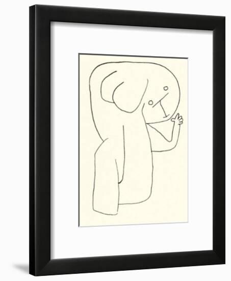 Engel im Kingergarten, c.1939-Paul Klee-Framed Serigraph