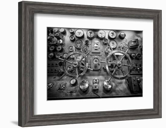 Engine Controls Aboard the Uss Midway in San Diego, Ca-Andrew Shoemaker-Framed Photographic Print