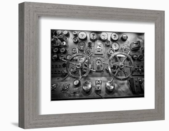 Engine Controls Aboard the Uss Midway in San Diego, Ca-Andrew Shoemaker-Framed Photographic Print
