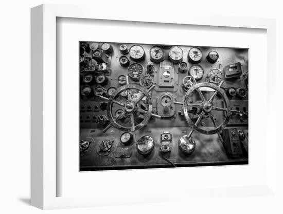 Engine Controls Aboard the Uss Midway in San Diego, Ca-Andrew Shoemaker-Framed Photographic Print