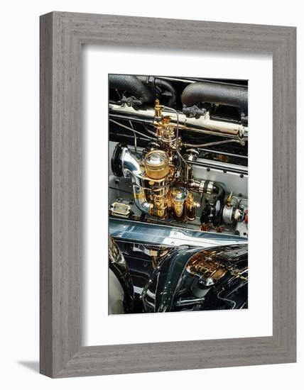 Engine of 1930 Rolls Royce Springfield Phantom 1, Concours d'Elegance, Louisville, Kentucky-Adam Jones-Framed Photographic Print