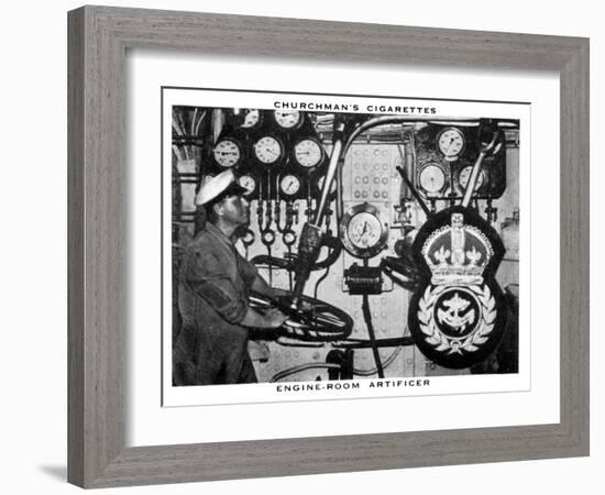Engine-Room Artificer, 1937-WA & AC Churchman-Framed Giclee Print