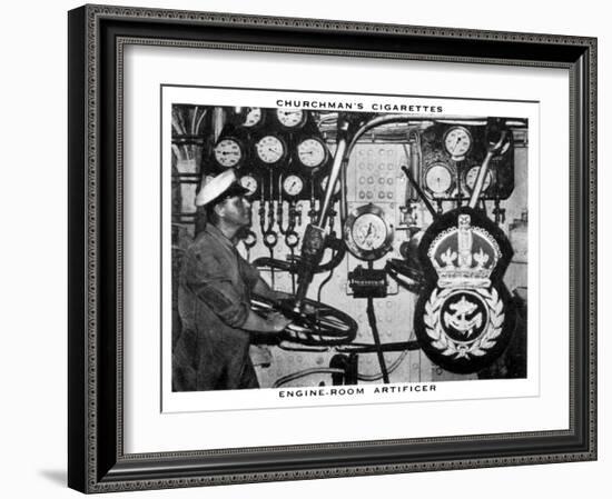 Engine-Room Artificer, 1937-WA & AC Churchman-Framed Giclee Print