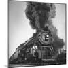 Engine Spewing Smoke as Train Proceeds En Route-John Phillips-Mounted Photographic Print