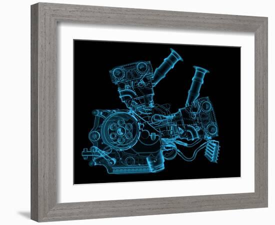 Engine-sauliusl-Framed Art Print