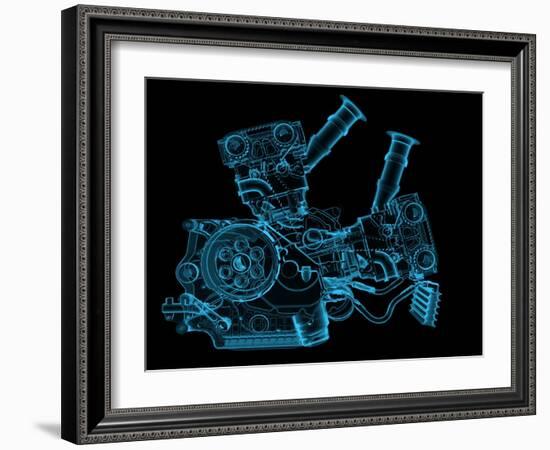 Engine-sauliusl-Framed Art Print