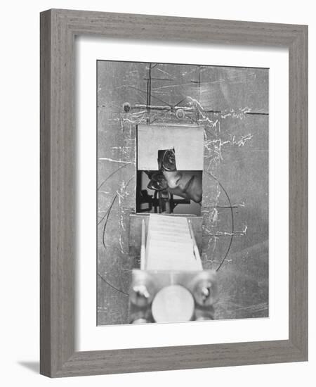 Engineer Maryly Van Leer Peck Getting an Experiment Ready-Allan Grant-Framed Photographic Print