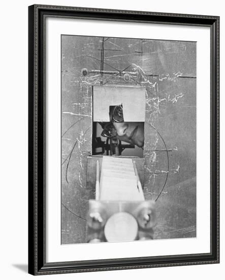 Engineer Maryly Van Leer Peck Getting an Experiment Ready-Allan Grant-Framed Photographic Print