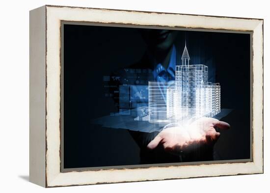 Engineering Automation Building Design-Sergey Nivens-Framed Premier Image Canvas