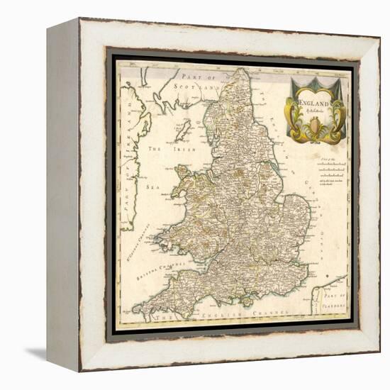 England and Wales-Robert Morden-Framed Stretched Canvas