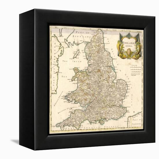 England and Wales-Robert Morden-Framed Stretched Canvas