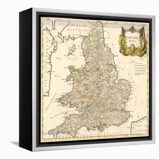 England and Wales-Robert Morden-Framed Stretched Canvas