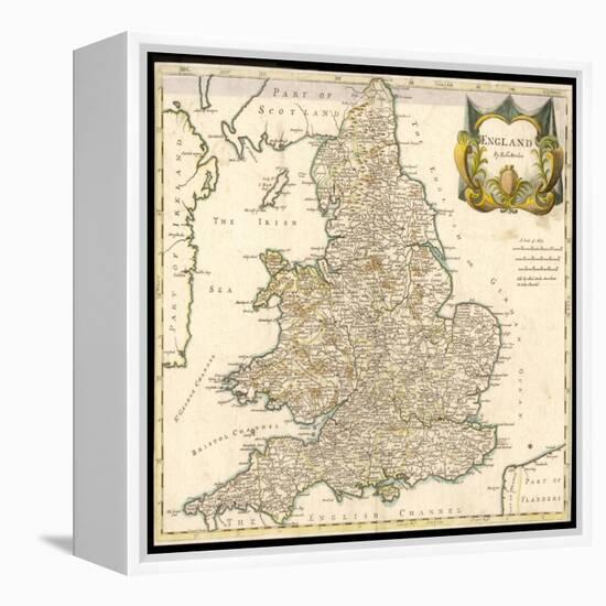 England and Wales-Robert Morden-Framed Stretched Canvas