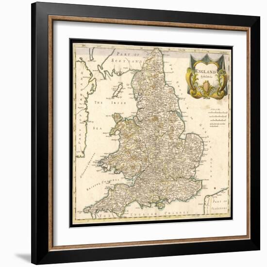 England and Wales-Robert Morden-Framed Art Print