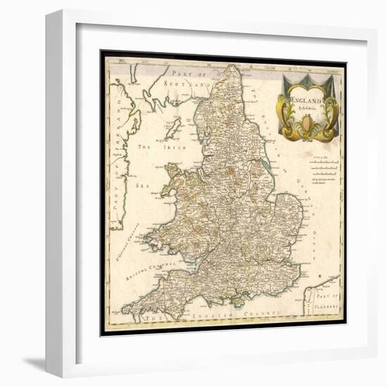 England and Wales-Robert Morden-Framed Art Print