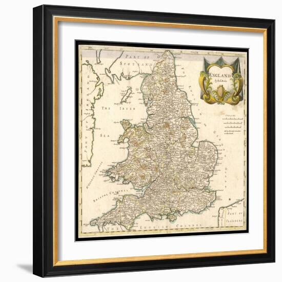 England and Wales-Robert Morden-Framed Art Print